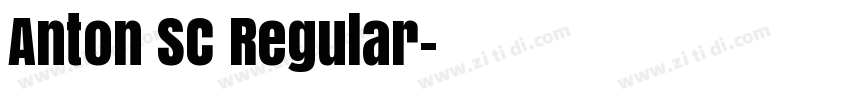 Anton SC Regular字体转换